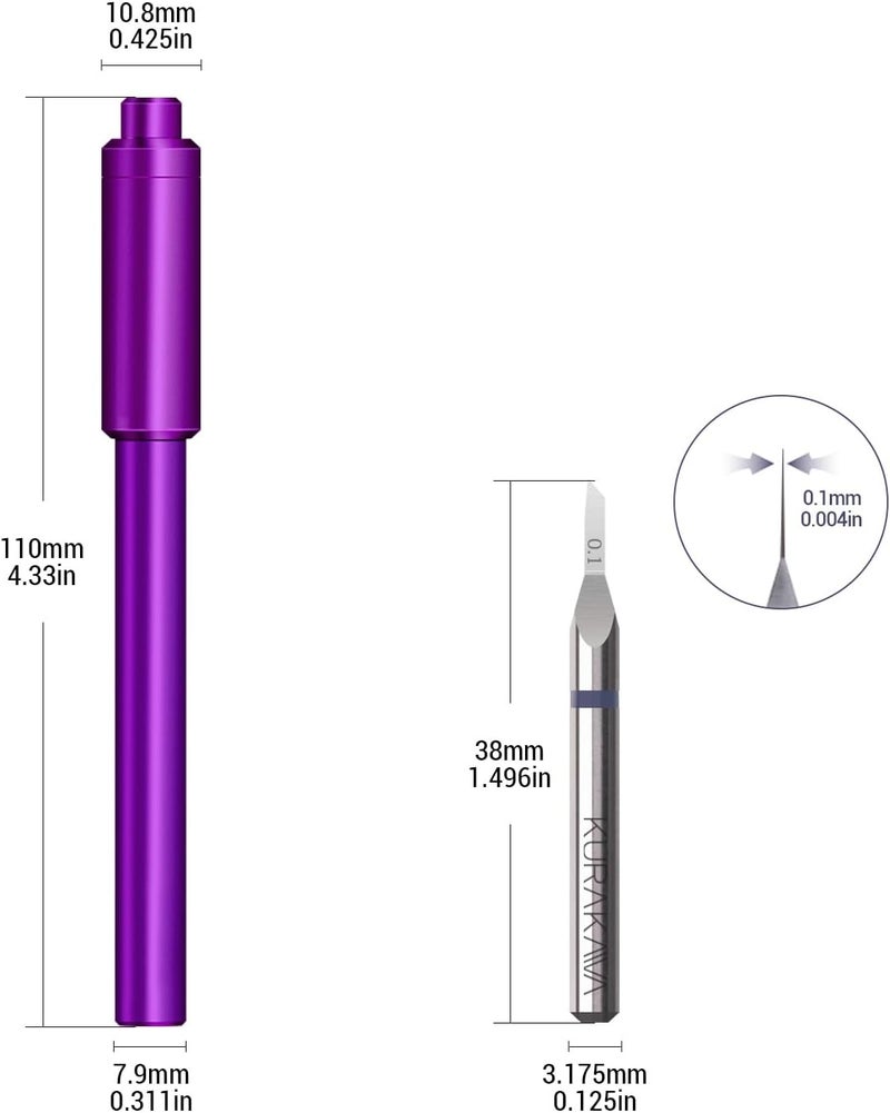HARDWIN Model Scriber Tool with 0.1mm Tungsten Blade – for Gundam, RG Scale, Resin Models – Scribing, Panel Line Engraving, Detailing (Marking Tool, Modeling Hobby) - Image 2